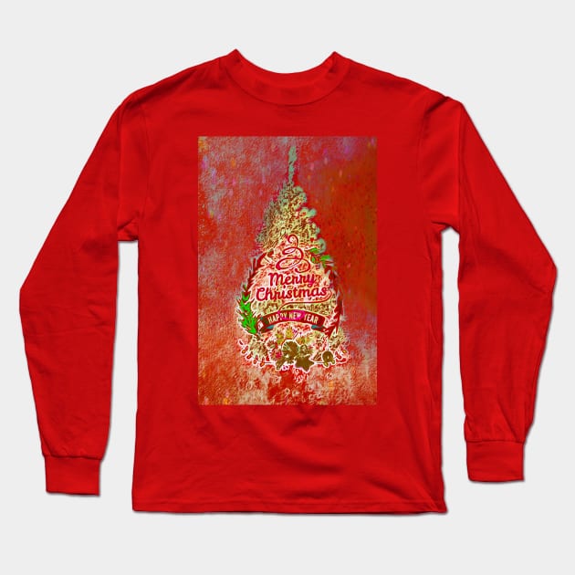 Festive Reds for Chistmas and New Year Long Sleeve T-Shirt by ninasilver